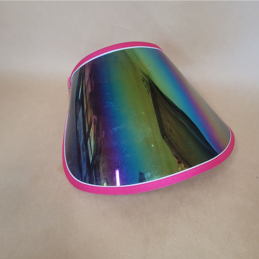 Face shield SunVisor Hat Pink Iridescent Sport